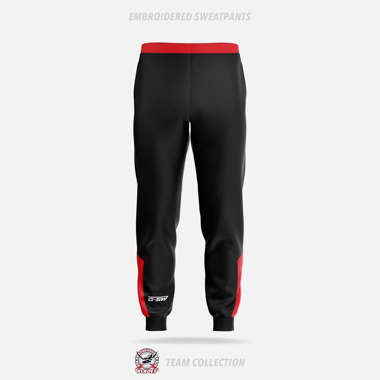 Botwood Blades Embroidered Sweatpants - Botwood Blades Team Collection