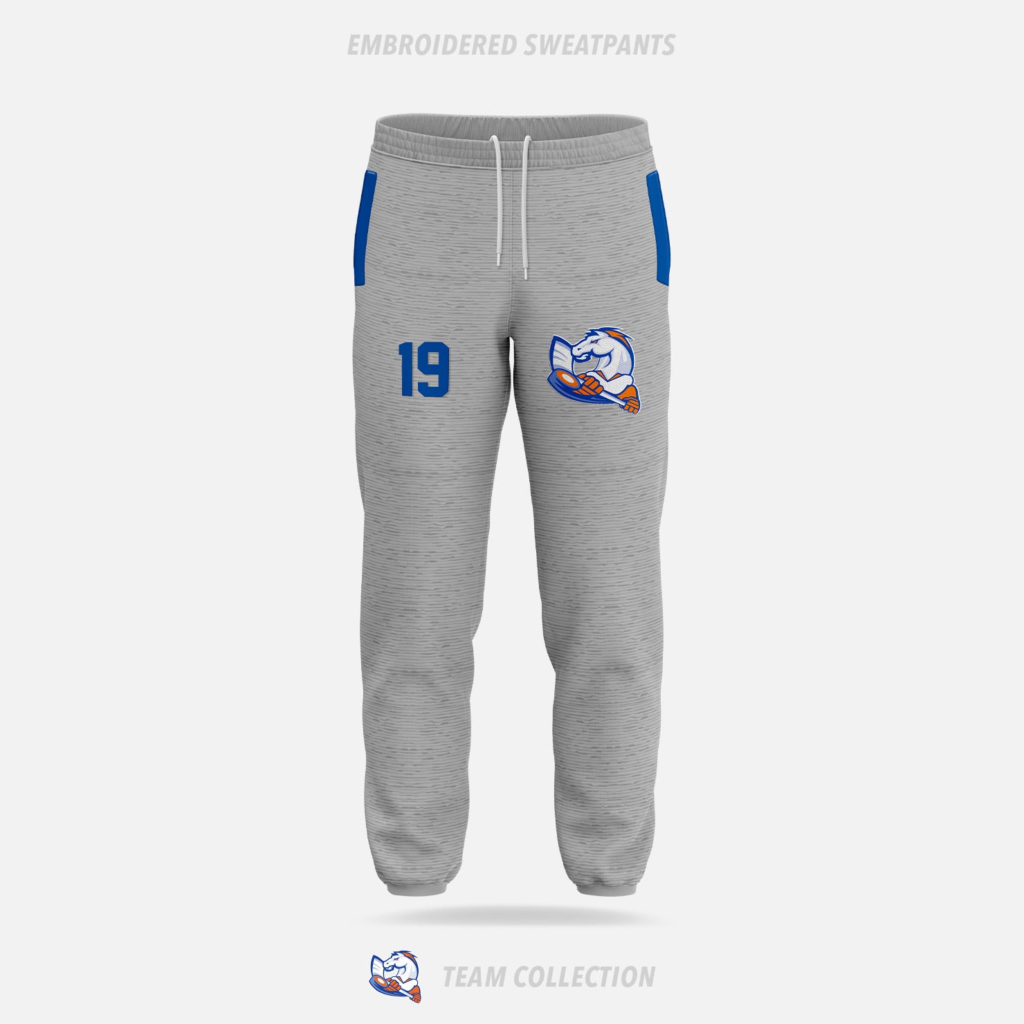 Victoria Village Mustangs Embroidered Sweatpants