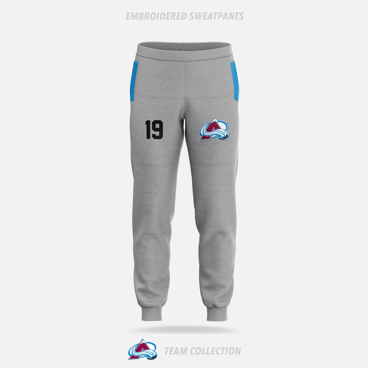 Avalanche Minor Sports Embroidered Sweatpants - Avalanche Minor Sports Team Collection