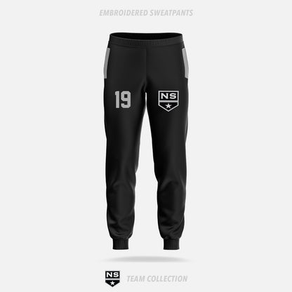NS Stars Embroidered Sweatpants - NS Stars Team Collection