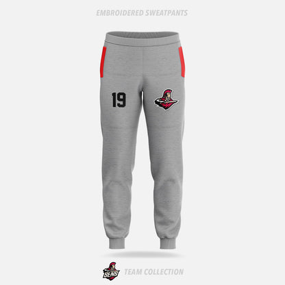 Mississauga Senators Embroidered Sweatpants - Mississauga Senators Team Collection
