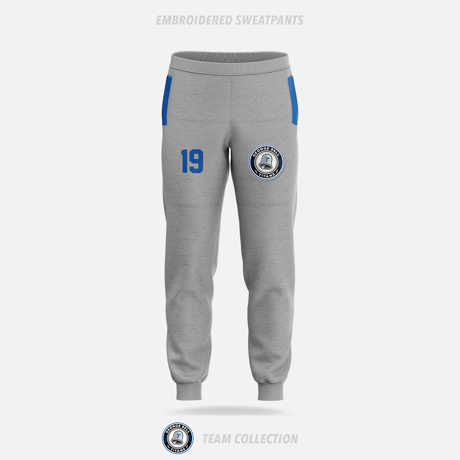 George Bell Titans Embroidered Sweatpants - George Bell Titans Team Collection