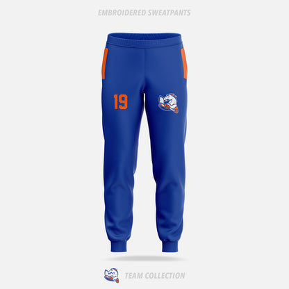 Victoria Village Mustangs Embroidered Sweatpants - Victoria Village Mustangs Team Collection