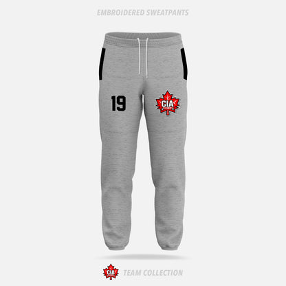 CIA Hockey Embroidered Sweatpants