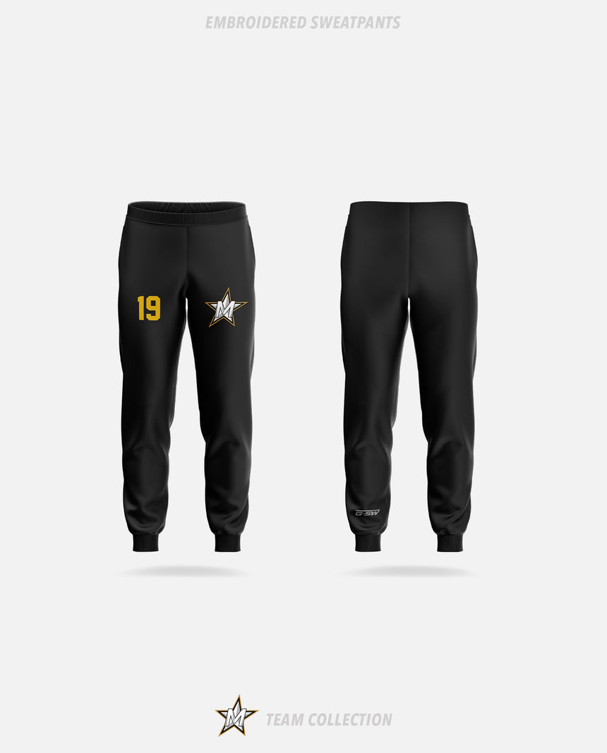 Mississauga Stars Embroidered Sweatpants - Mississauga Stars Team Collection