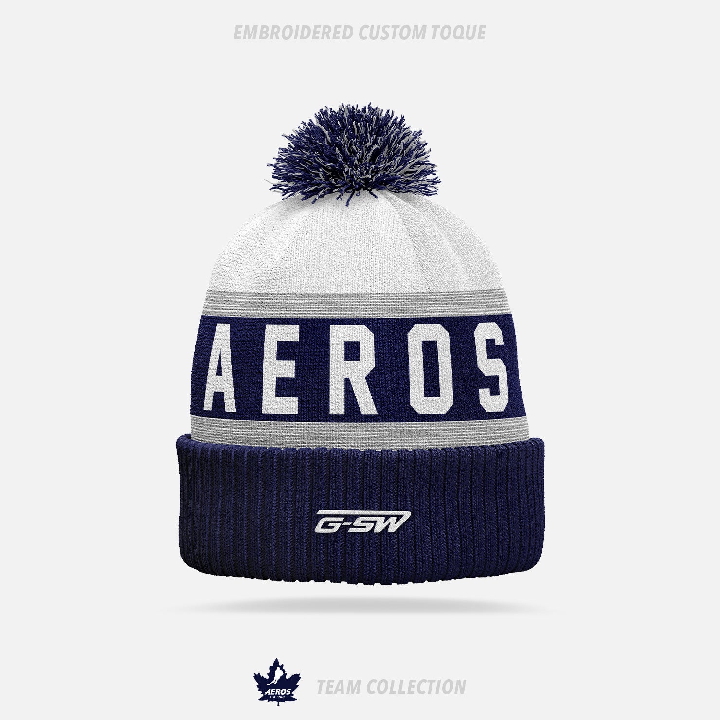 Toronto Aeros Embroidered Custom Toque