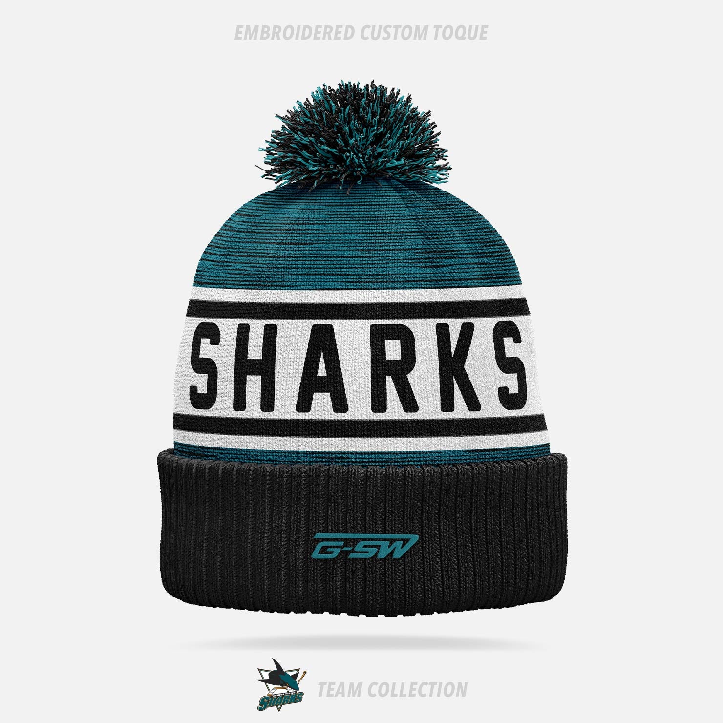 Humber Valley Sharks Embroidered Custom Toque