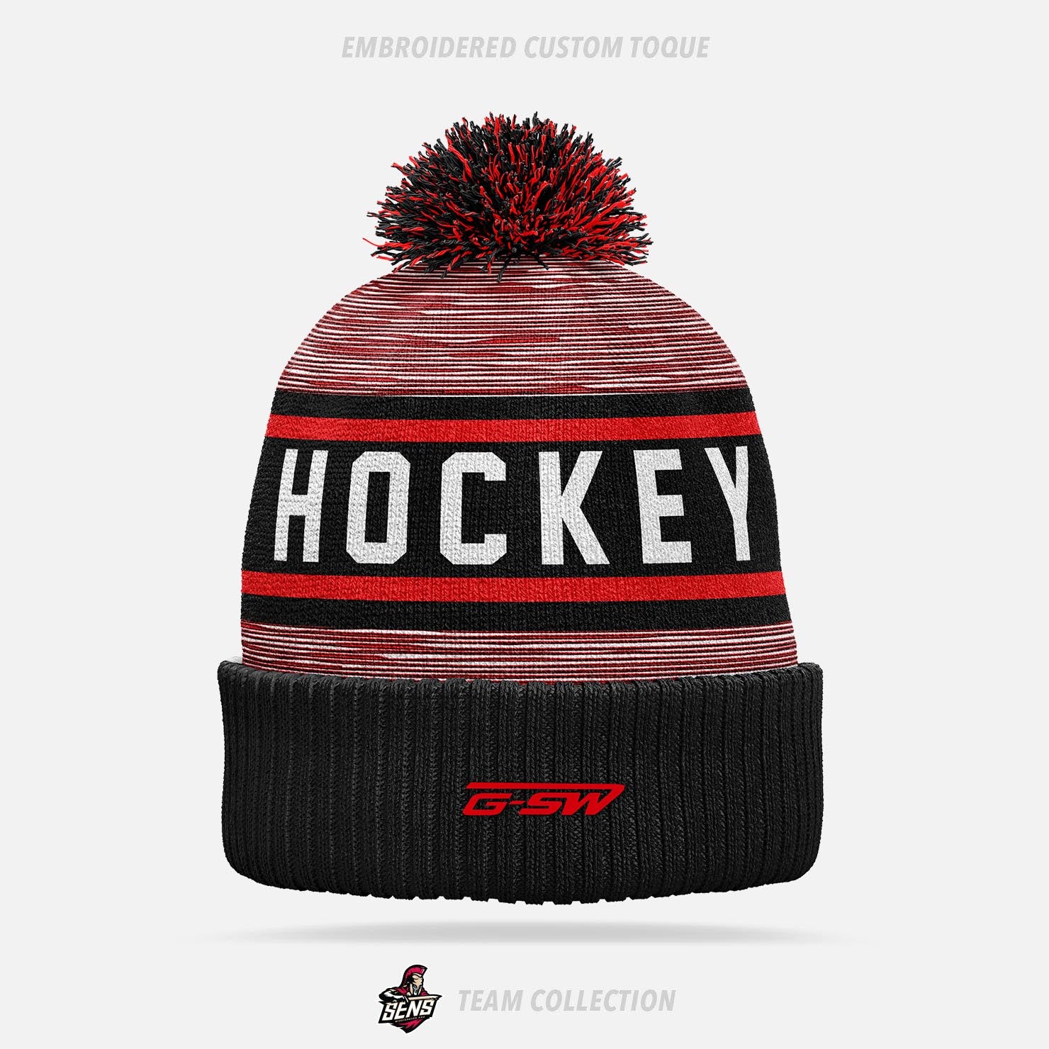 Mississauga Senators Embroidered Custom Toque - Mississauga Senators Team Collection