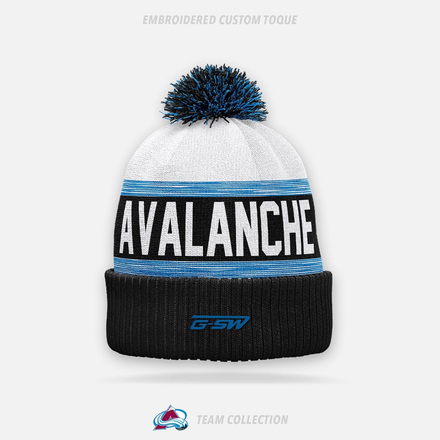 Avalanche Minor Sports Embroidered Custom Toque