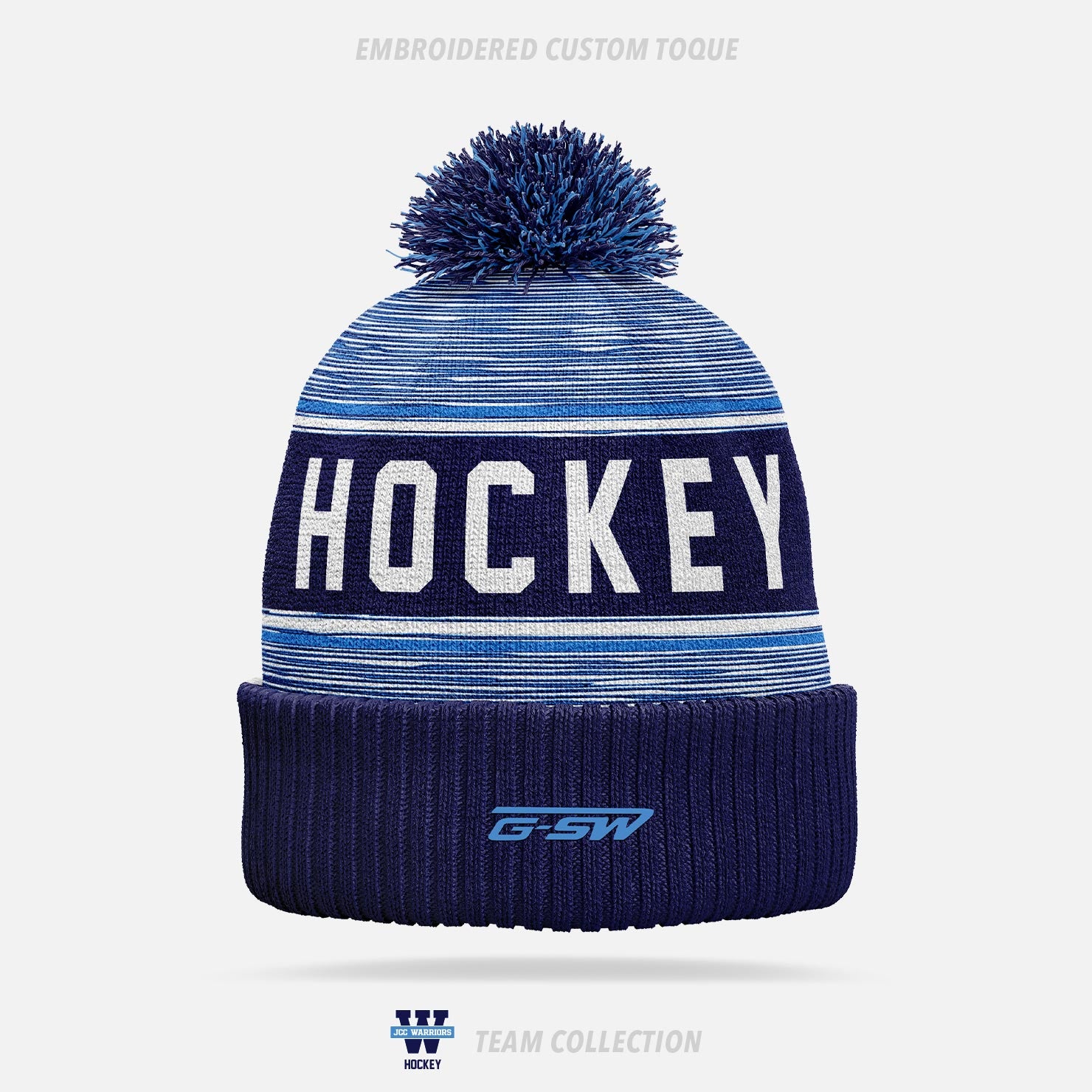 JCC Warriors Embroidered Custom Toque - JCC Warriors Team Collection