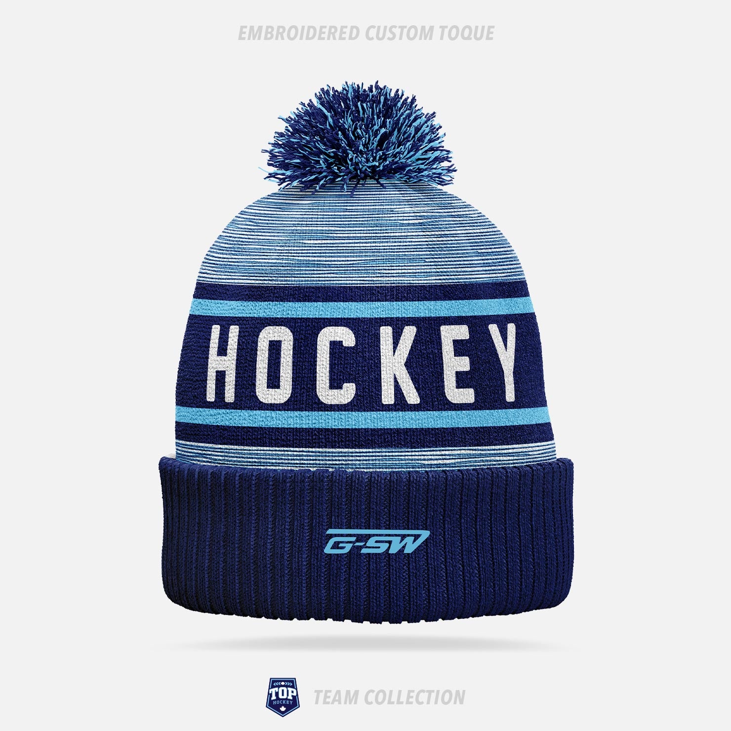 TOP Hockey Embroidered Custom Toque - TOP Hockey Team Collection