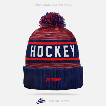 Mississauga Jets Embroidered Custom Toque - Mississauga Jets Team Collection