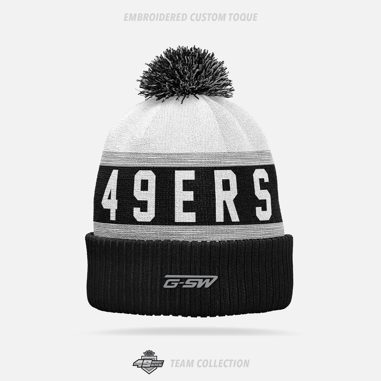 Midwest 49ers Hockey Embroidered Custom Toque