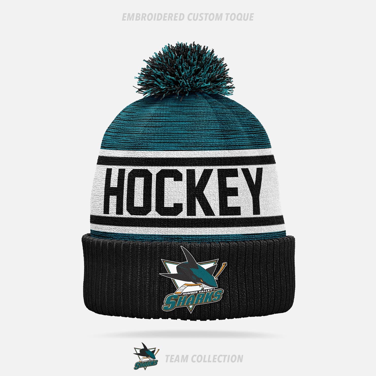 Humber Valley Sharks Embroidered Custom Toque