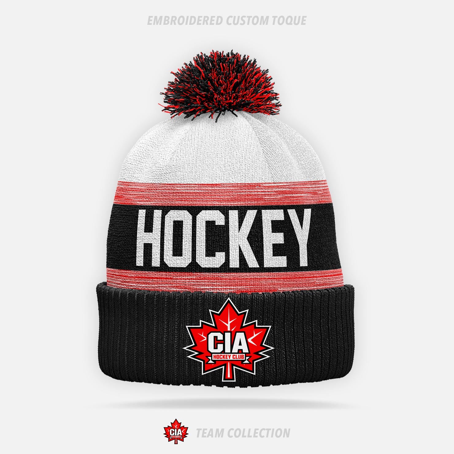 CIA Hockey Embroidered Custom Toque