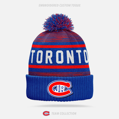 Toronto Jr. Canadiens Embroidered Custom Toque - Toronto Jr. Canadiens Team Collection