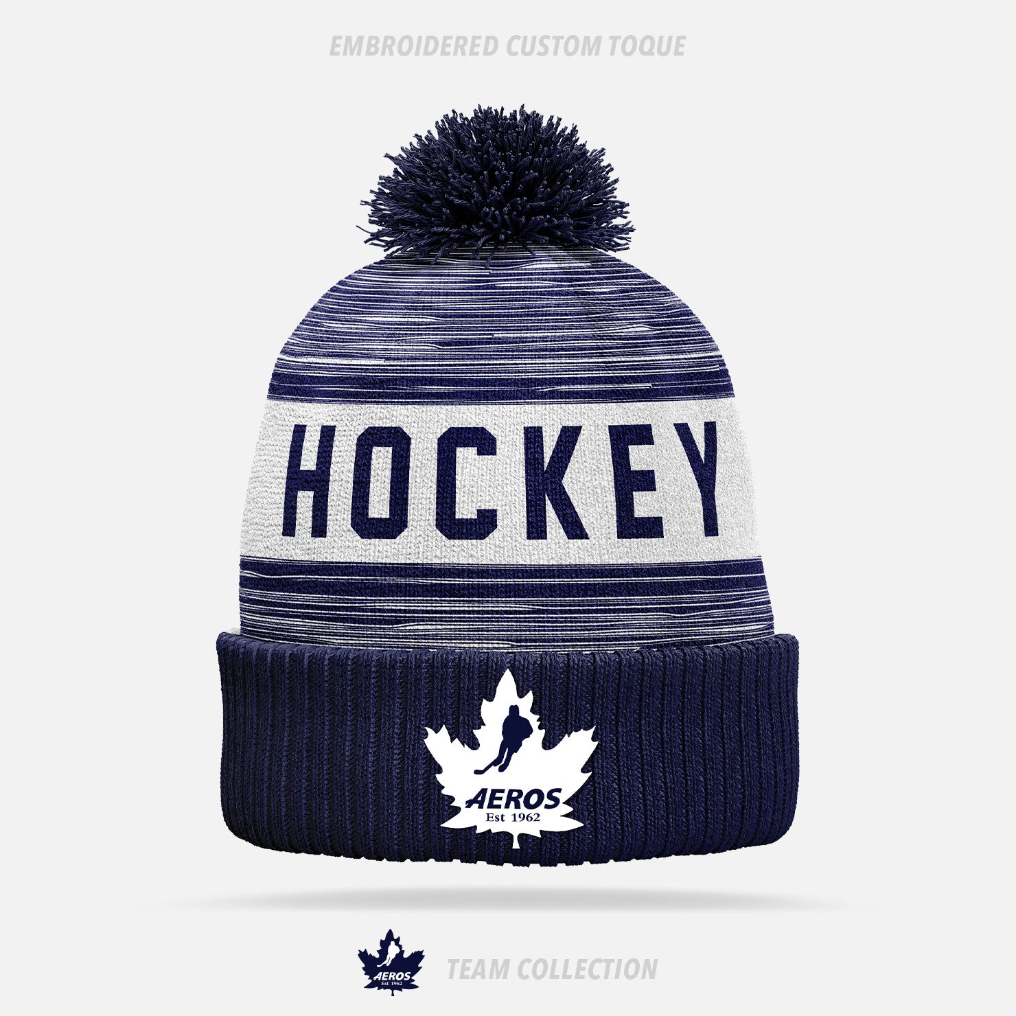 Toronto Aeros Embroidered Custom Toque
