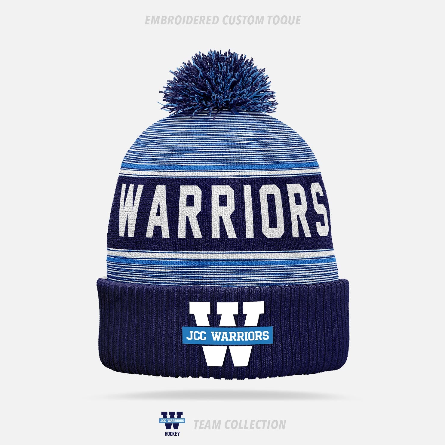 JCC Warriors Embroidered Custom Toque - JCC Warriors Team Collection