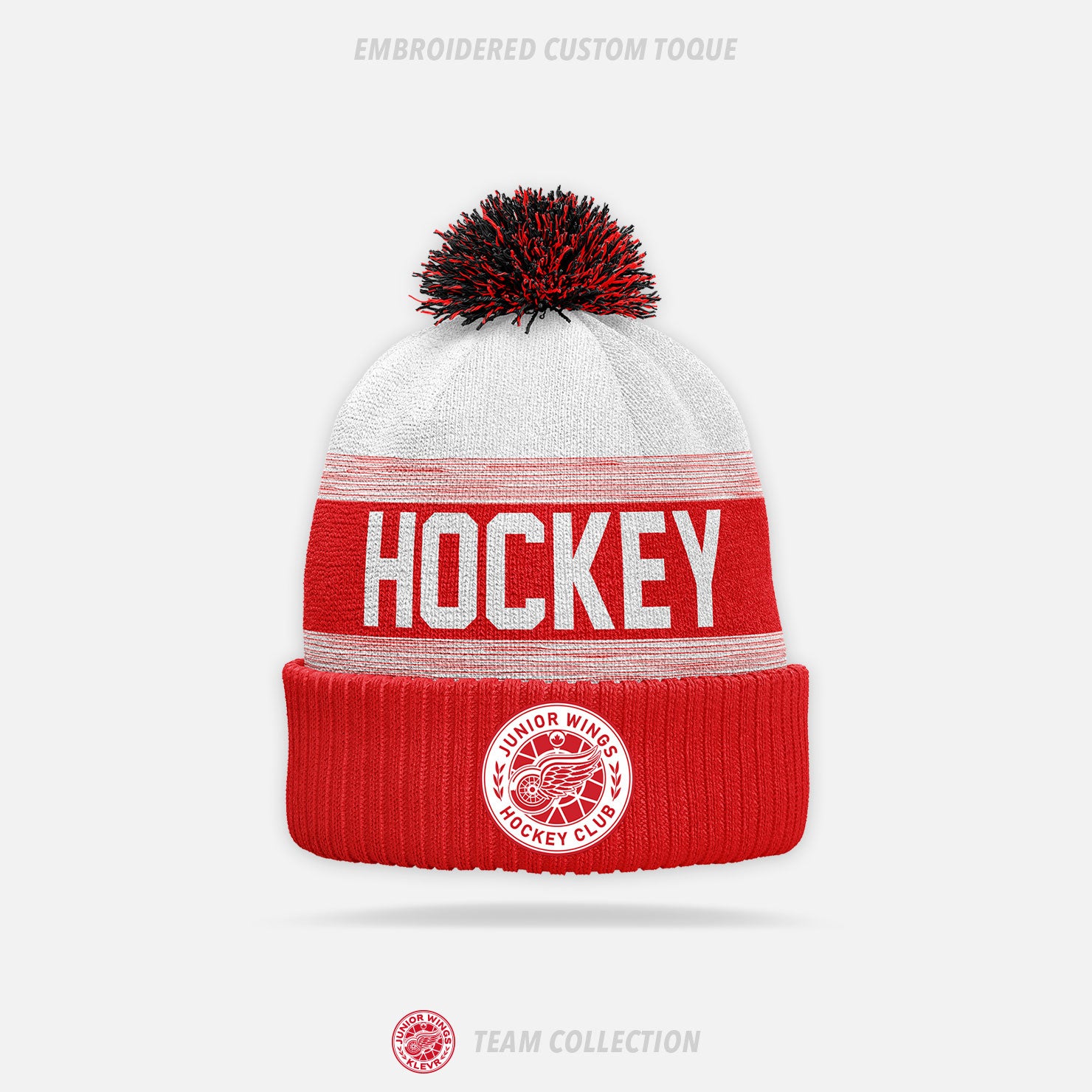 Junior Wings Embroidered Custom Toque