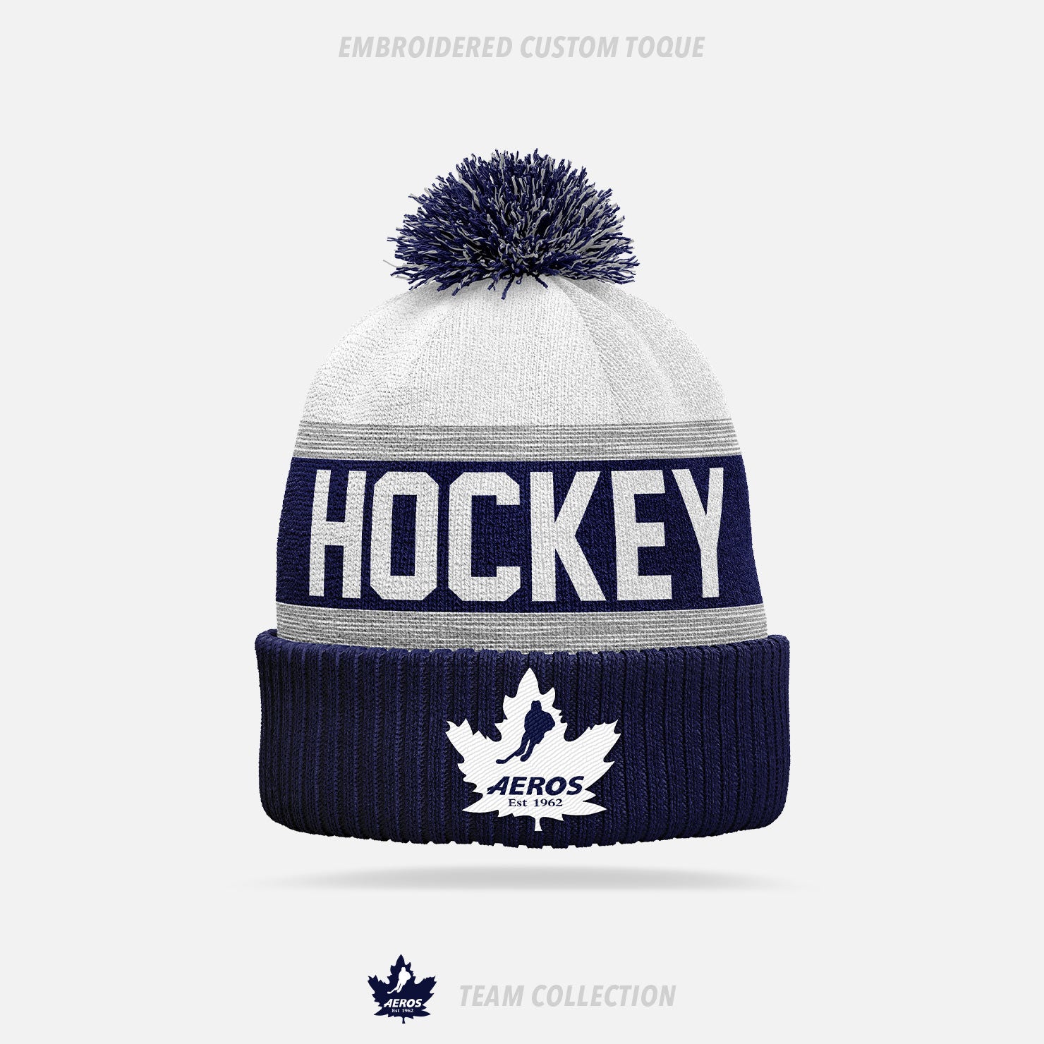 Toronto Aeros Embroidered Custom Toque