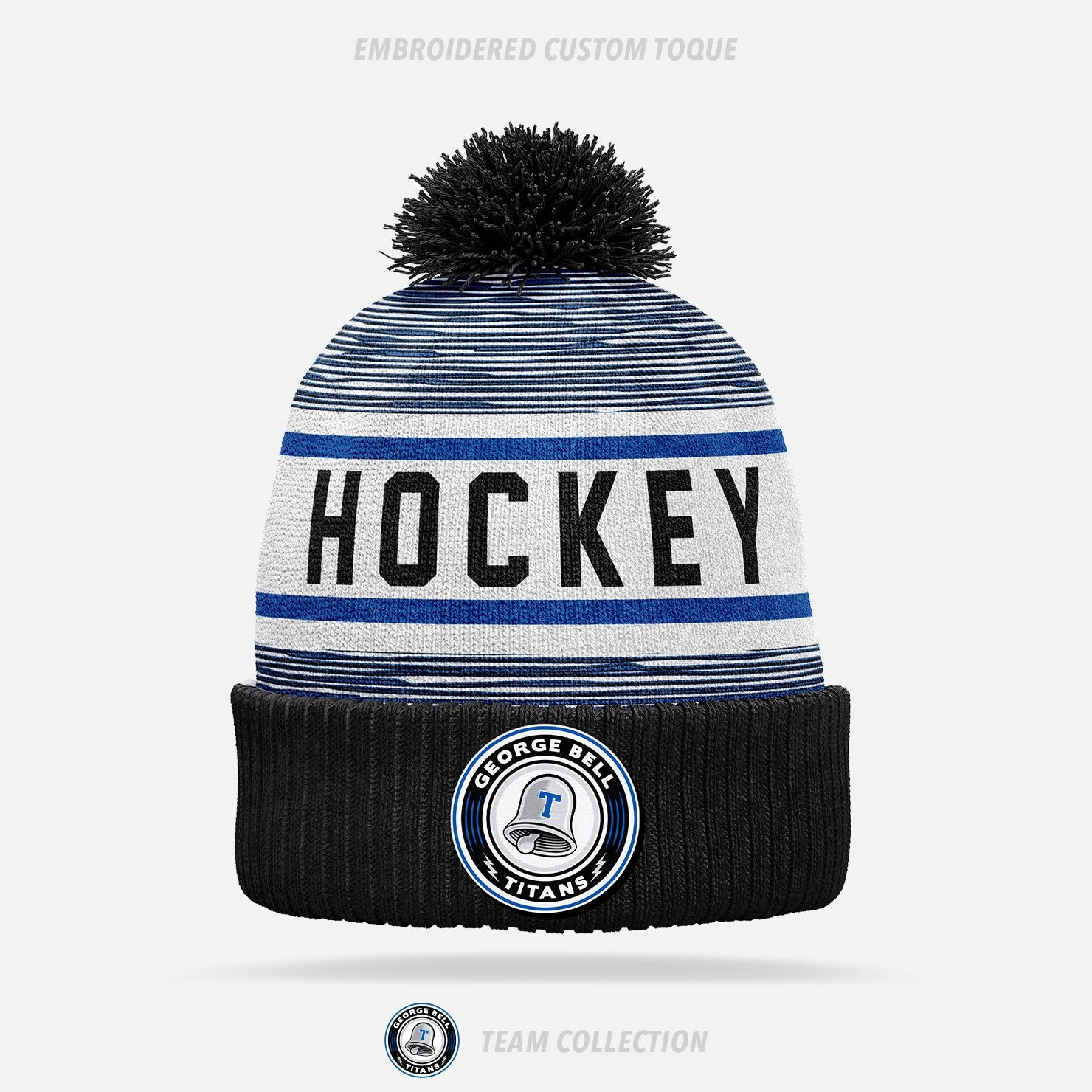 George Bell Titans Embroidered Custom Toque - George Bell Titans Team Collection