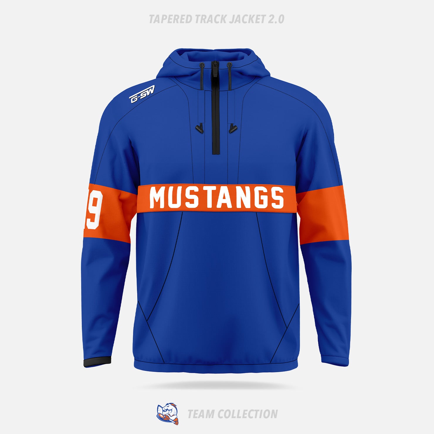 Victoria Village Mustangs Tapered Track Jacket 2.0 - Victoria Village Mustangs Team Collection
