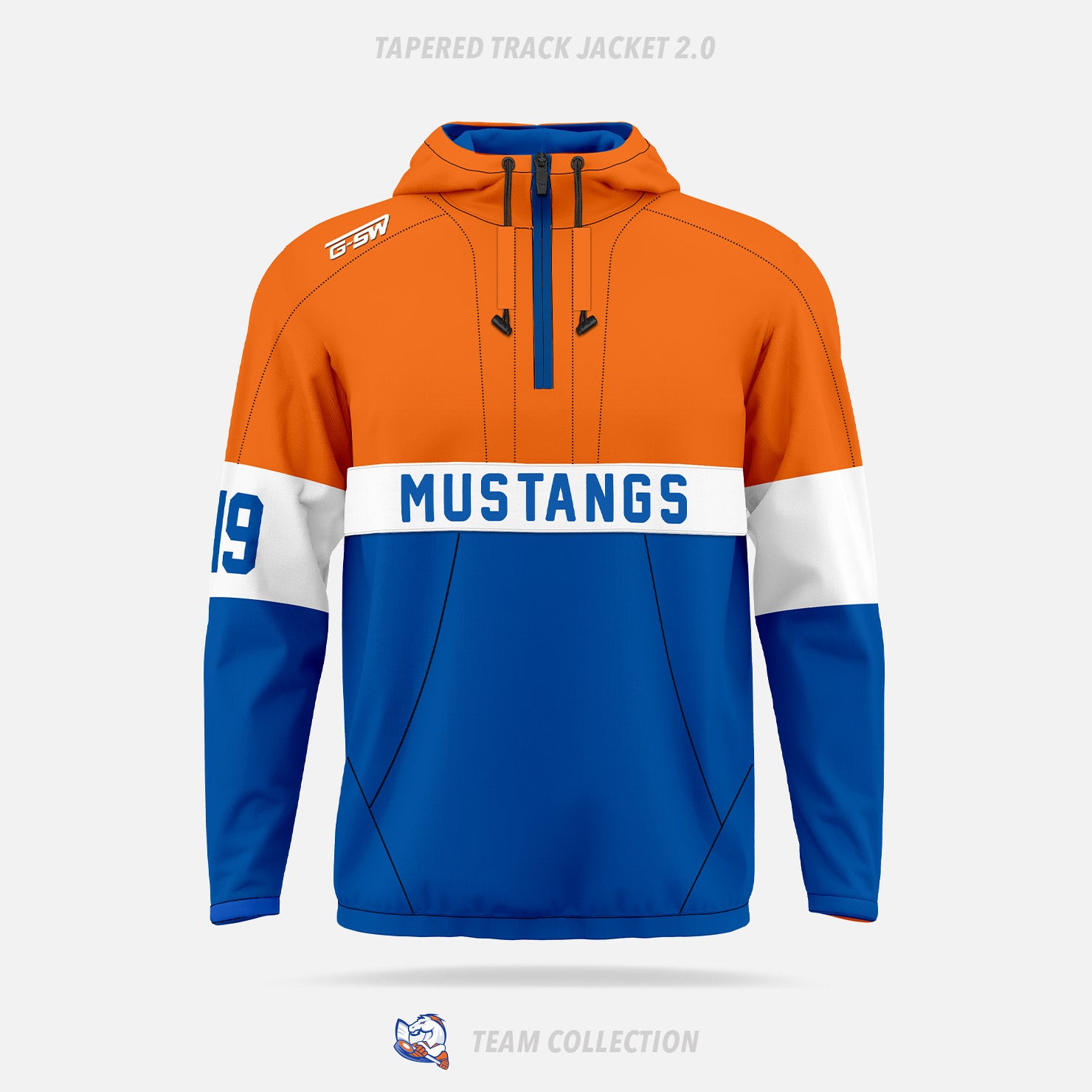 Victoria Village Mustangs Tapered Track Jacket 2.0