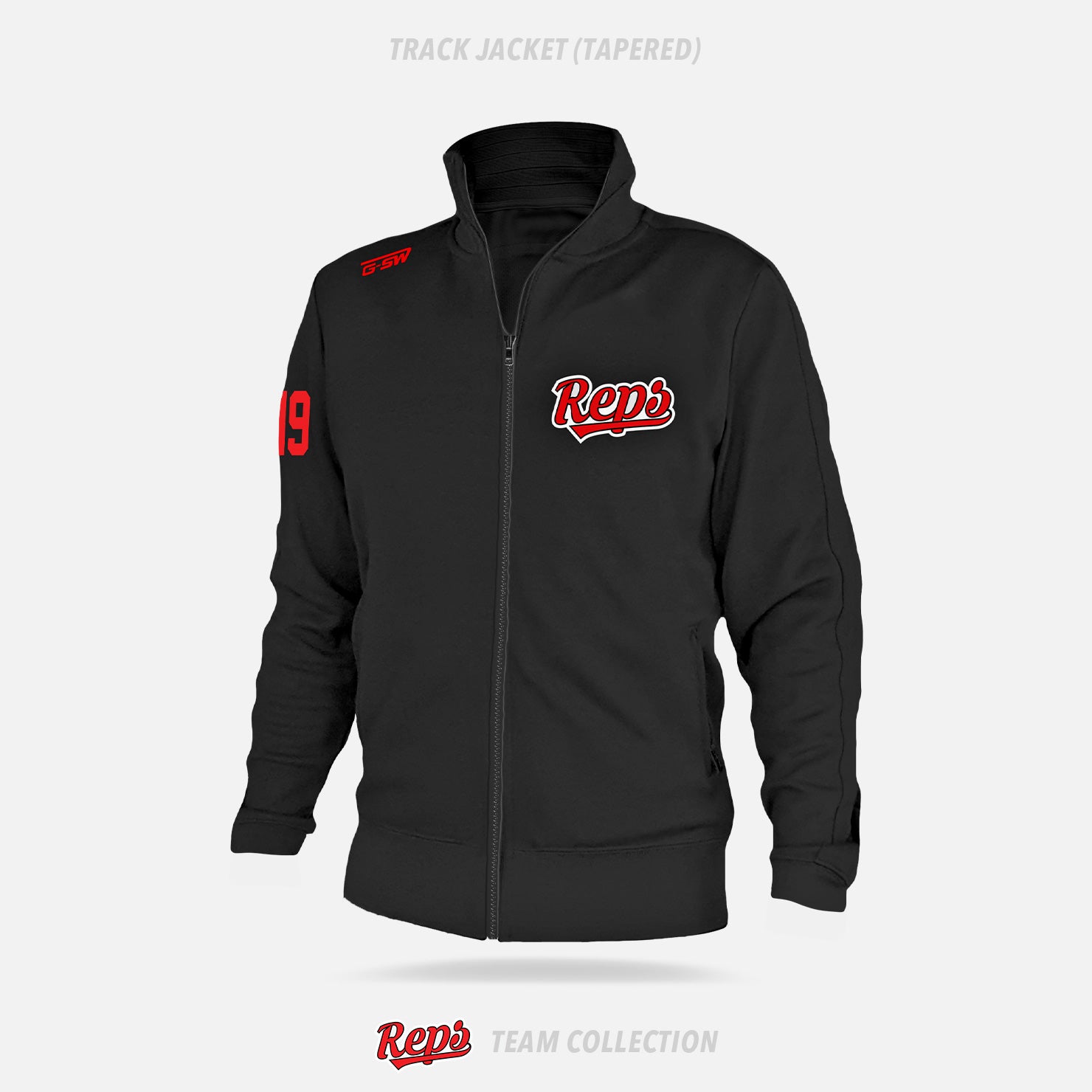 REPS Tapered Track Jacket - REPS Team Collection