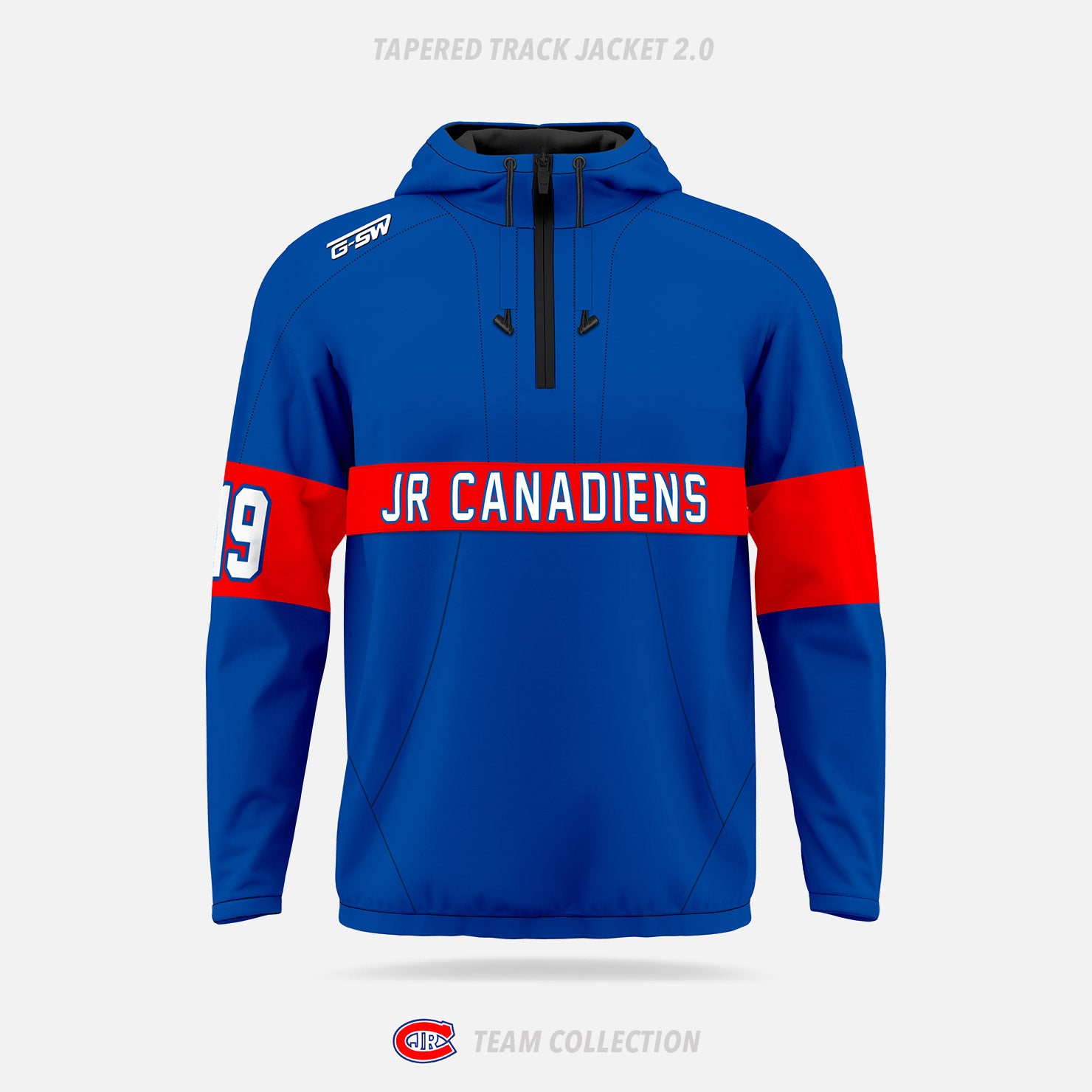 Toronto Jr. Canadiens Tapered Track Jacket 2.0 - Toronto Jr. Canadiens Team Collection