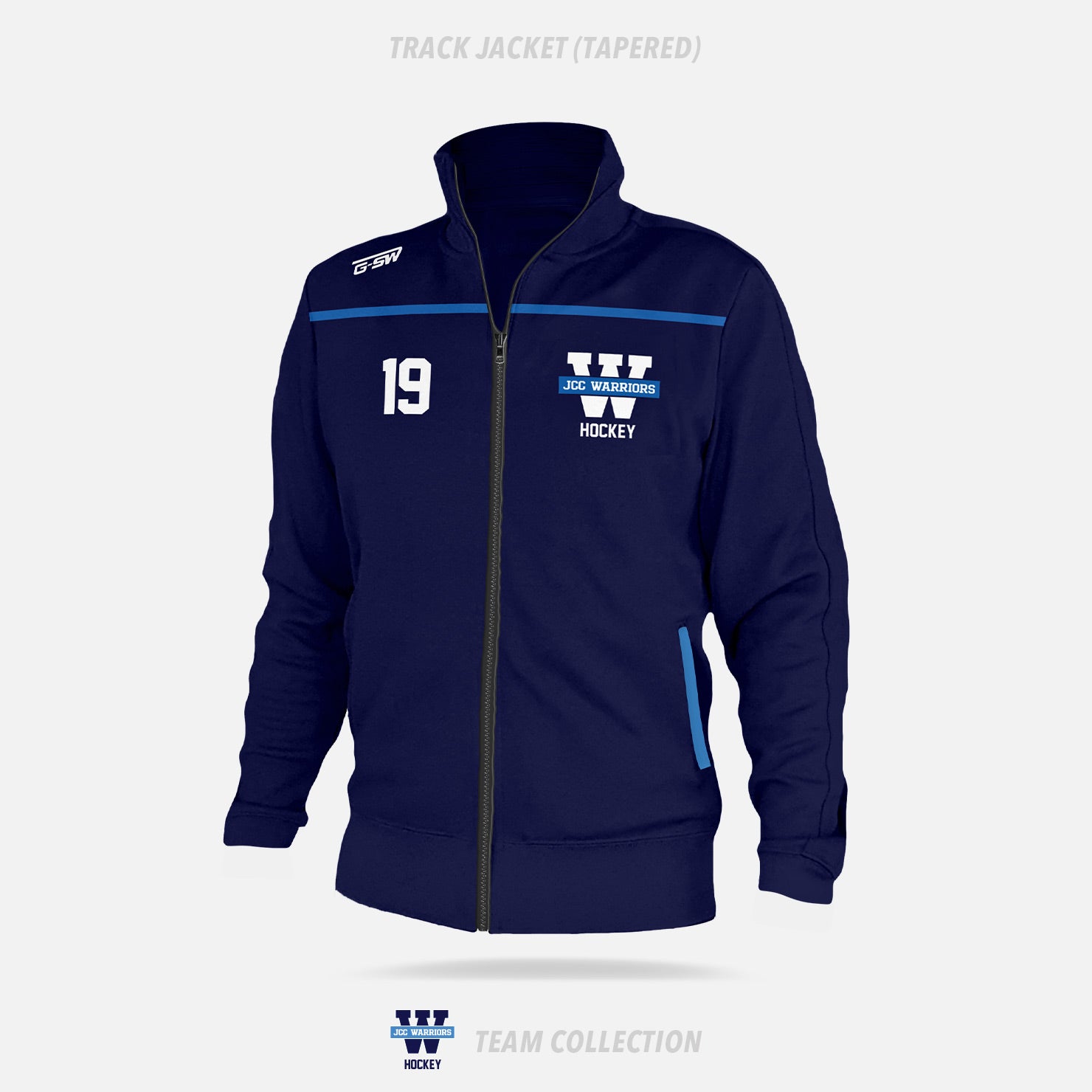 JCC Warriors Track Jacket (Tapered) - JCC Warriors Team Collection