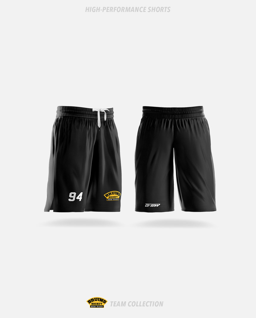 Bow River Bruins High-Performance Shorts - Bow River Bruins Team Collection