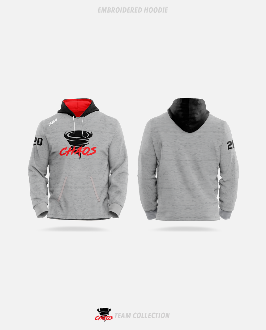 Chaos Hockey Embroidered Hoodie - Chaos Hockey Team Collection