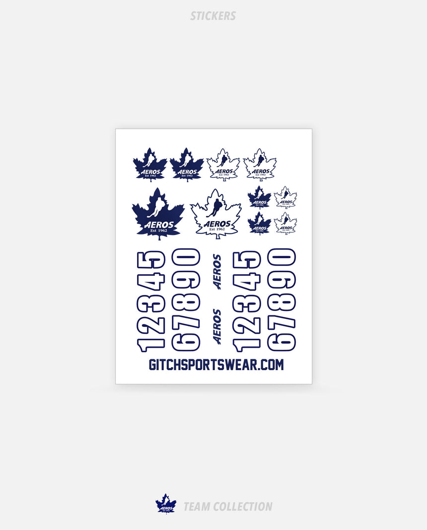 Toronto Aeros Stickers- Toronto Aeros Team Collection
