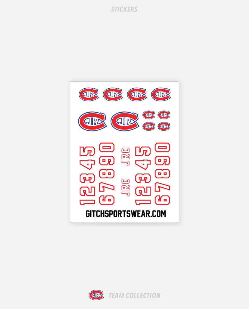 Toronto Jr. Canadiens Custom Stickers - Toronto Jr. Canadiens Team Collection