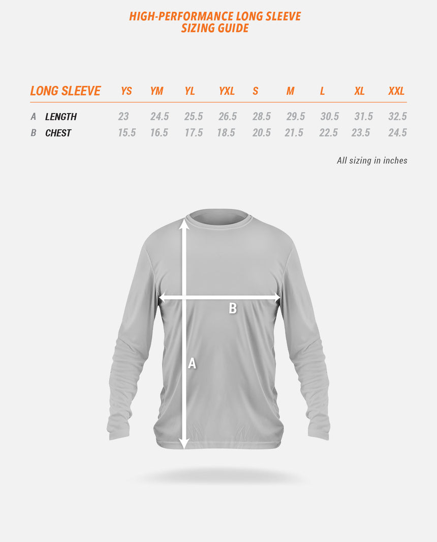 High-Performance Long Sleeve Sizing Guide