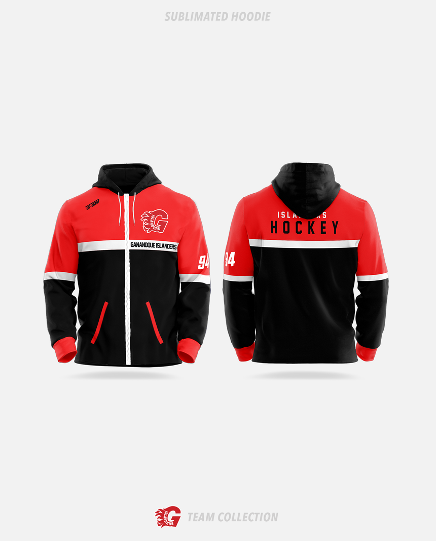 Gananoque Islanders Sublimated Hoodie - Gananoque Islanders Team Collection